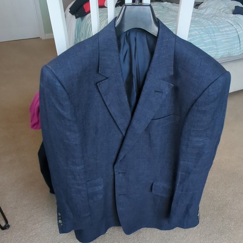 Chester barrie navy linen - barrie,