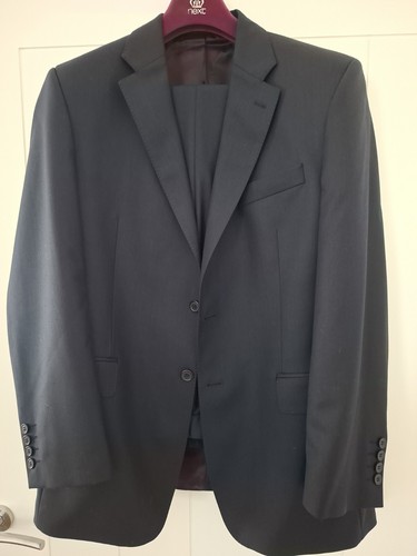 Men navy blue - blue, suit
