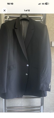 Men black suit - by, chester